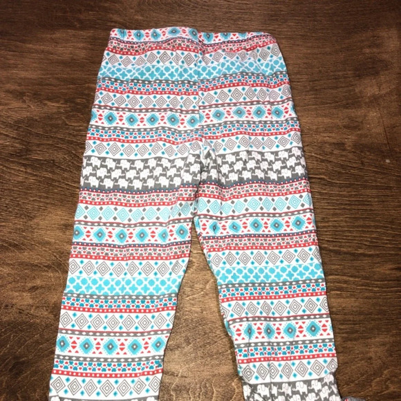 Nanette Kids Little Girls 4T Boho Ruffle Bell Bottom Pants - Picture 2 of 7